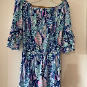 Lilly Pulitzer Calla Romper Small